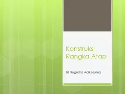 Konstruksi   Rangka   Atap