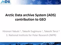 PPT-Arctic Data archive System (ADS)