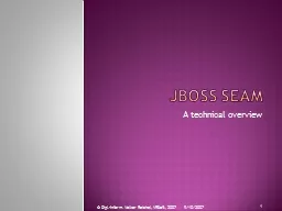 JBOSS Seam A technical overview