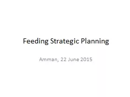 Feeding Strategic Planning
