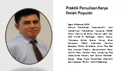 Agus   Wibowo ,  M.Pd Penulis Pendidikan Terproduktif Versi Kementrian Pendidikan Nasional 2009-201