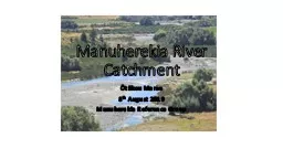 PPT-Manuherekia River Catchment