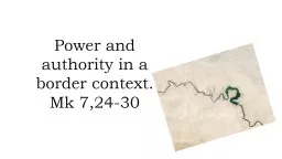 Power and authority in a border context