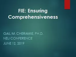 FIE: Ensuring Comprehensiveness