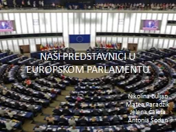 NAŠI PREDSTAVNICI U EUROPSKOM PARLAMENTU