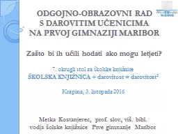 ODGOJNO-OBRAZOVNI RAD  S DAROVITIM UČENICIMA