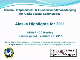 Tsunami  Preparedness  & Tsunami