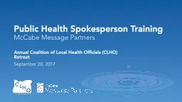 Public Health Spokesperson Training