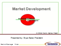 Market  Development   Presented by:  Bryan Baker, President