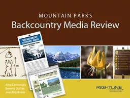 SCOPE OF WORK Backcountry Media Review