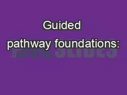 PPT-Guided pathway foundations: