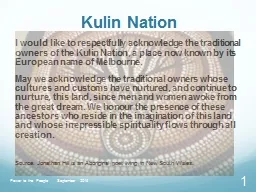 Kulin  Nation  I would like to respectfully