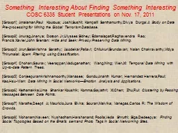 Something Interesting About Finding Something Interesting