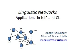 Linguistic Networks Applications in NLP and CL