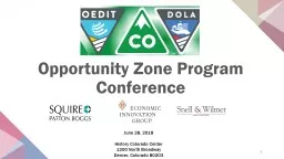 Opportunity Zone Program Conference