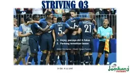 PPT-LM SDA, 17 Juli 2018 STRIVING Q3