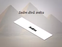 PPT-Sedm divů světa A n