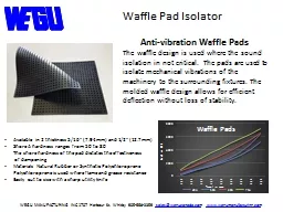 Waffle Pad Isolator Anti-vibration Waffle Pads