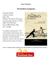 Guy Windsor The Duellists Companion Language English C
