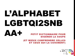 L’ALPHABET LGBTQi2sNbAa+