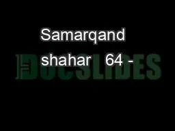 Samarqand  shahar   64 -