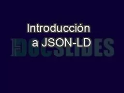 PPT-Introducción a JSON-LD