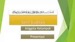 Seni   budaya   Anggota