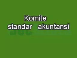 Komite   standar   akuntansi