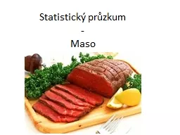 Statistický průzkum - Maso