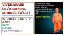 PPT-VIVEKANAND SEVA MANDAL DOMBIVLI (WEST)