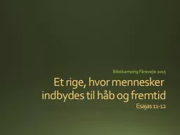 Et rige, hvor mennesker