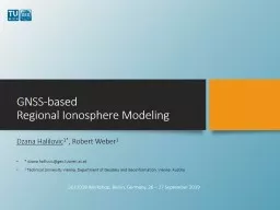 GNSS-based Regional Ionosphere Modeling