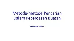 KECERDASAN BUATAN PERTEMUAN