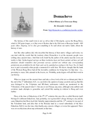 Page of Domachevo A Short History of a own near Boug B