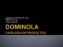 PPT-DOMINOLA CATÁLOGO DE PRODUCTOS