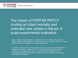 The impact of PEPFAR  PMTCT funding