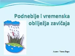 Podneblje i vremenska obilježja zavičaja