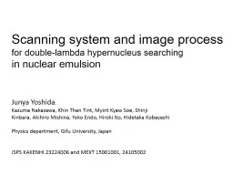 Nuclear  emulsion scanning