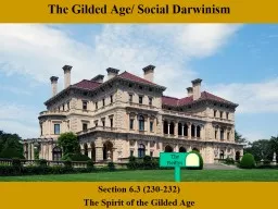 PPT-The Gilded Age/ Social Darwinism