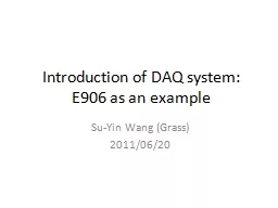 Introduction of DAQ system: