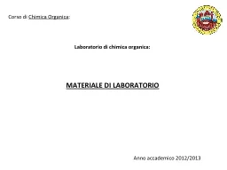 Laboratorio di chimica organica: