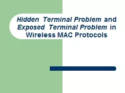 PPT-Hidden Terminal Problem and