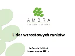 Lider wzrostowych rynków