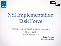 NSI Implementation Task Force