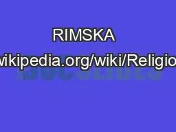 RIMSKA  RELIGIJA http://en.wikipedia.org/wiki/Religion_in_ancient_Rome