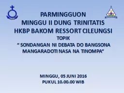 PPT-PARMINGGUON M INGGU II DUNG