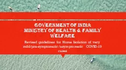 Government of India Ministry of Health & Family