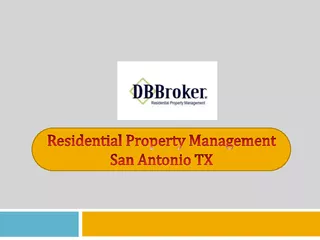 Residential Property Management San Antonio TX