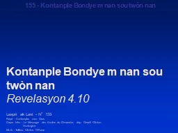 Kontanple Bondye m nan sou twòn nan