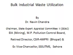 Bulk Industrial Waste Utilization